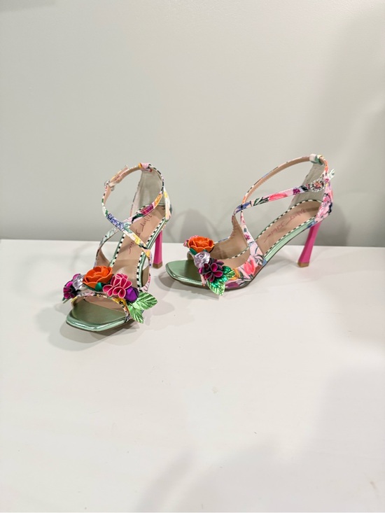 Betsey Johnson Shoes - Betsy Johnson - Mikah Floral Multi-Color Strappy High-Heel Sandals for Women